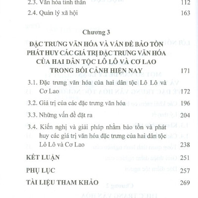 Sinh Hoạt Văn Hóa Của Hai Dân Tộc Lô Lô Và Cơ Lao Ở Vùng Biên Giới Tỉnh Hà Giang