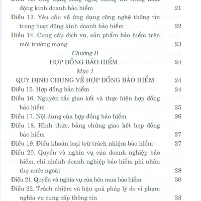 Luật Kinh Doanh Bảo Hiểm (Bản in năm 2022)