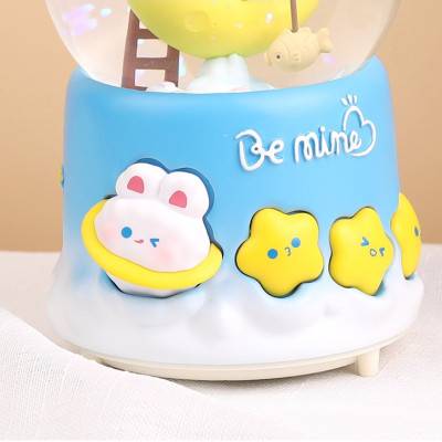 Quả Cầu Tuyết Doremon Câu Cá Trang Trí Quà Tặng Music Box_ Hàng Chính Hãng