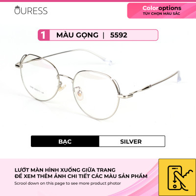 Gọng kính hợp kim siêu nhẹ siêu bền thời trang nam nữ Ouress 5592