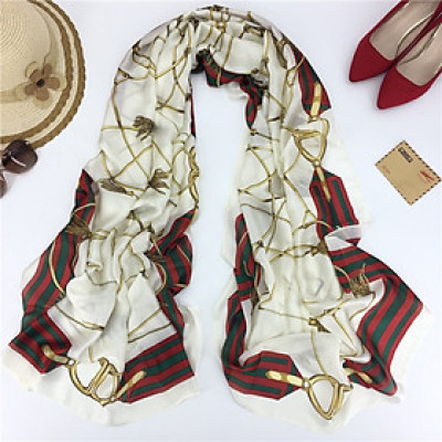 Khăn lụa nữ phối hoạ tiết Haint Boutique K07