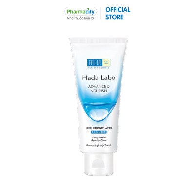 Kem rửa mặt dưỡng ẩm tối ưu Hada Labo Advanced Nourish Hyaluronic Acid Cleanser (80g)