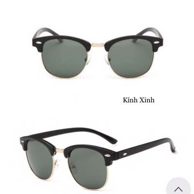 Kính râm Nam Club Nửa Viền Cổ Điển