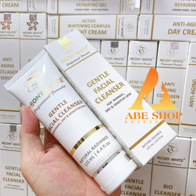 Sữa Rửa Mặt PEONY WHITE GENTLE FACIAL CLEANSER -  Trắng Da - Làm Sạch - Trắng Da - Cân Bằng Độ pH 125ml