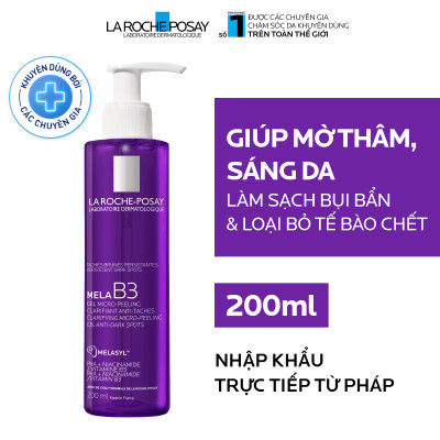 Sữa rửa mặt mờ thâm sáng da La Roche-Posay Mela B3 Clarifying Micro-Peeling Gel 200ml