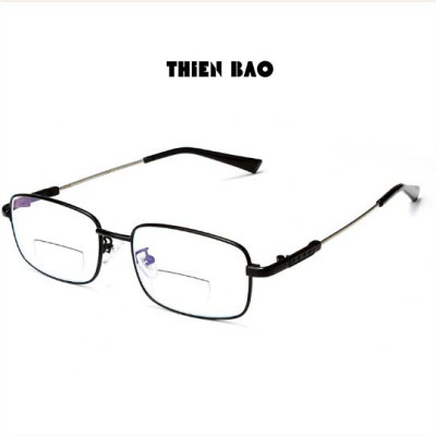 Kính lão thị, viễn thị HAI TRÒNG nhìn Xa - gần TIỆN LỢI cực đẹp KV22 gọng titan Dẻo cực bền toàn viền cao cấp Loại I ( Xa 0 gần có độ)