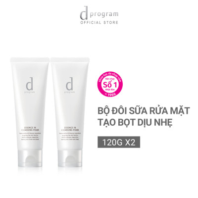 Combo 2 Sữa Rửa Mặt D Program Tạo Bọt Dưỡng Da 120g