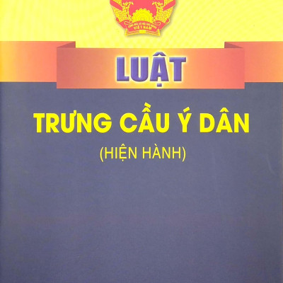 Luật Trưng Cầu Ý Dân (Hiện Hành)