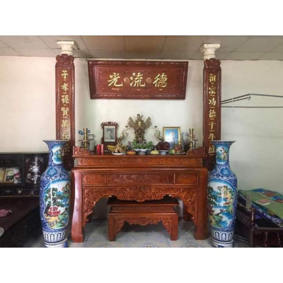 Án Thờ Ngũ Phúc Gỗ Gụ