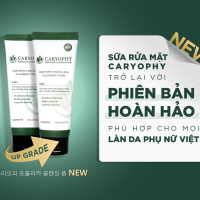 Sữa rửa mặt Caryophy Portulaca Cleansing Foam 3 In 1