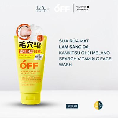 Sữa rửa mặt làm sáng da KANKITSU OHJI Melano Search Vita C Facial Wash