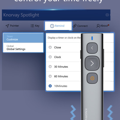 Bút trình chiếu không dây KNORWAY N95 SPOTLIGHT, Tia laser kỹ thuật số cao cấp - Hàng nhập khẩu
