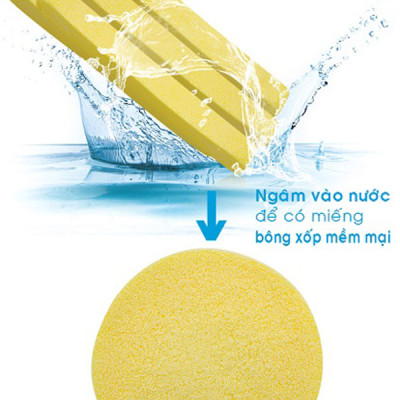 Combo Sữa Rửa Mặt Ngăn Ngừa Mụn, Sạch Nhờn,Hỗ Trợ Trị Thâm Nhật Bản Naris Cosmetic Acmedica Acne Care Wash (100g) + Bông Bọt Biển Rửa Mặt Cao Cấp Hàn Quốc Mira (6 miếng/bịch) – Hàng chính hãng