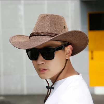 Nón mũ cao bồi nam nữ vành cong y hình. Chất liệu bố line.      * Nón mũ cao bồi dành cho cả nam và nữ với thiết kế vành cong y hình.     * Chất liệu của nón là bố line dona25060601