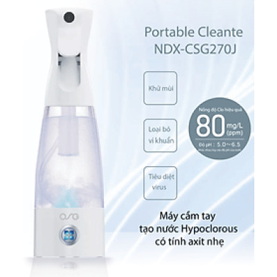 OSG - Máy cầm tay tạo nước Hypoclorous tính axit nhẹ dạng phun - Portable Cleante NDX-CSG270J - Hàng Nhập Khẩu Chính Hãng - Nhật Bản