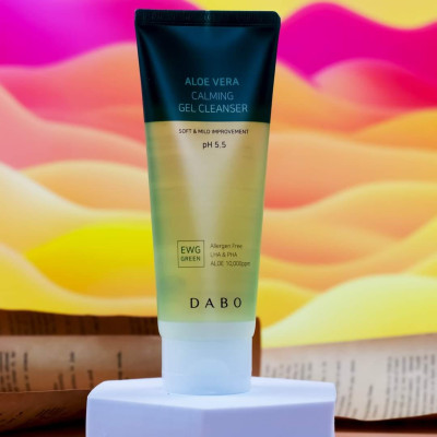 Gel Rửa Mặt Lô Hội pH 5.5 - DABO Aloe Vera Calming Gel Cleanser 150ml cân bằng độ ẩm, dưỡng da mềm mượt