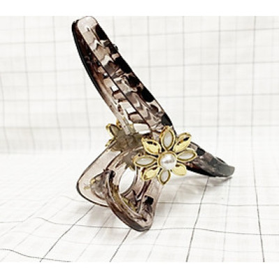 Kẹp tóc dạng dài - kẹp tóc sau dạng dài đính hoa xịn sò phiên bản giới hạn - phụ kiện sang trọng - phụ kiện xinh