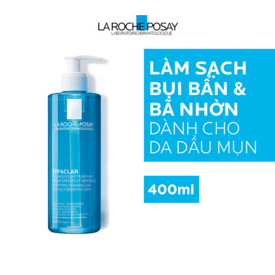 Bộ sản phẩm làm sạch và bảo vệ da dầu nhạy cảm La Roche-Posay Effaclar Gel