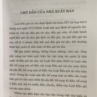 Luật Đấu Giá Tài Sản ( hiện hành ) 