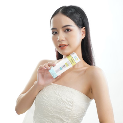 Kem chống nắng makeup trẻ hoá dưỡng trắng - Fresh Up Light Sun Cream 30ml | EVOR