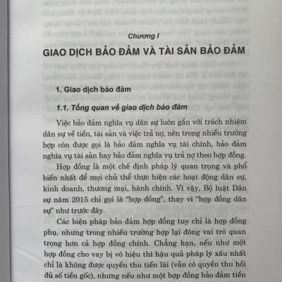 9 Biện Pháp Bảo Đảm Nghĩa Vụ Hợp Đồng (Quy Định, Thực Tế Và Thiết Kế Giao Dịch Theo Bộ Luật Dân Sự Hiện Hành) - (Tái bản lần thứ 3, có sửa chữa, bổ sung)