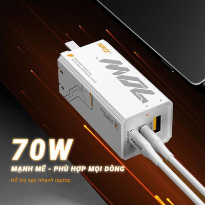 Sạc Nhanh Pisen Pro - Mecha GaNUltra 70W 2C1A