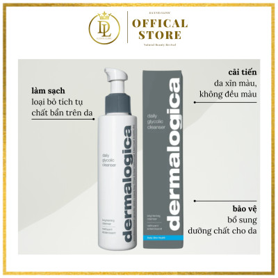 Sữa rửa mặt làm sáng và dưỡng ẩm làm mới làn da xỉn màu Dermalogica Daily Glycolic Cleanser 150ml