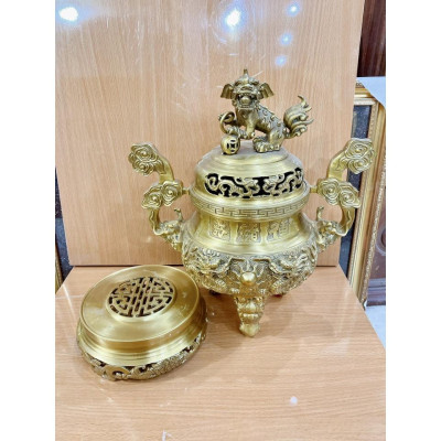 ĐỈNH ĐỒNG RÔNG PHƯỢNG CAO 42 cm nặng 5.7 kg chất liệu bằng đồng