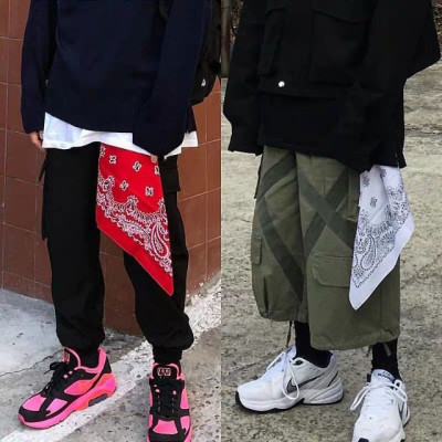 Bộ sưu tập khăn vuông cotton bandana turban XO Vintage BDN01 54x54cm - BDN01.9 Xanh lá đậm