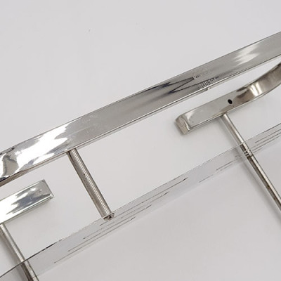 Kệ tường đôi phòng tắm Inox SUS 304 Eurolife EL-KT10 (Trắng Bạc)