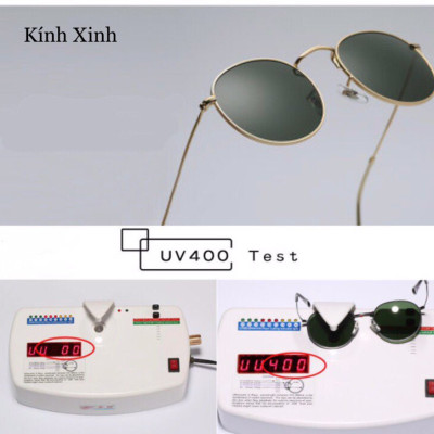 Kính râm Mắt tròn nhỏ thủy tinh phong cách cổ điển - Hàng cao cấp