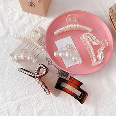 Set 7 Kẹp Tóc Ngoạm Hàn Quốc Hot Hit, 7 Ngoạm Tóc  - giao hình và màu ngẫu nhiên