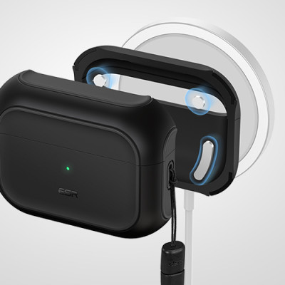 Bao Case cho AirPods Pro 2/ Airpods Pro ESR Orbit Hybrid Case with HaloLock - Hàng Chính Hãng