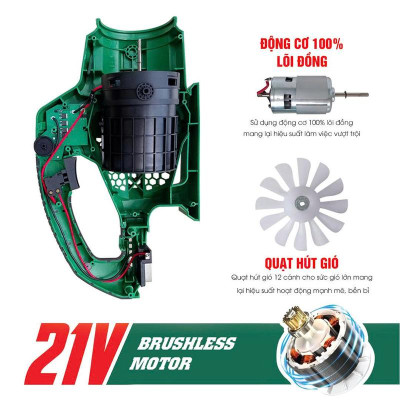 Máy Thổi Bụi, Thổi Lá Workfix - WF-TL680M - Công Suất Lớn, 6 Cấp Tốc Độ, Cấp Gió - Làm Sạch sân vườn nhà cửa - Chân Phổ Thông