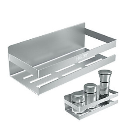 Kệ đựng gia vị nhà bếp inox 304 dán tường Hobby home decor KGVD