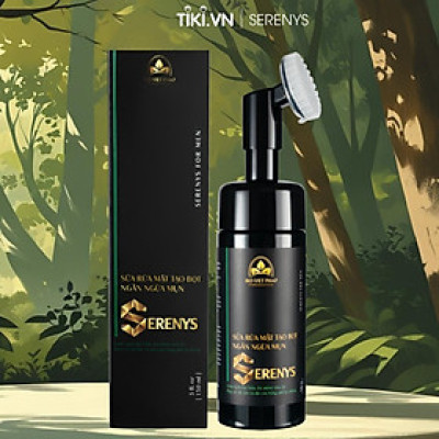 Bọt Rửa Mặt Serenys Tạo Bọt Sẵn Làm Sạch Sâu 150ml - Sữa Rửa Mặt Tạo Bọt Mềm Mịn Làm Sạch Sâu Tinh Dầu Tram Trà Cho Da Mụn Da Dầu Nhạy Cảm Serenys 150ml - Hàng Chính Hãng