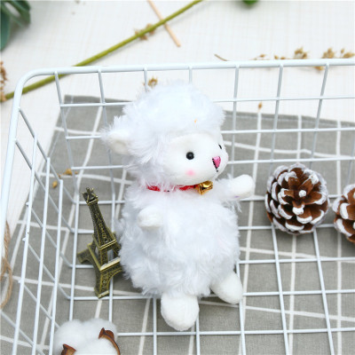 Móc khóa cừu bông, móc khóa gấu bông hình cừu nhồi bông xinh xắn