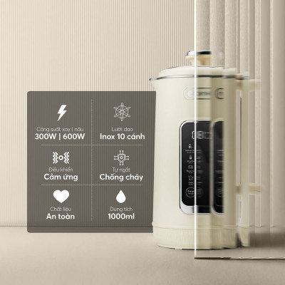 Máy làm sữa hạt Elmich 1L CBE-8650 - Hàng Chính Hãng