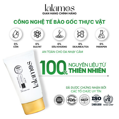 Kem Chống Nắng Lalamos Nhụy Kim Ngân Hoa Nâng Tone SPF 50+ PA++++ 50ml