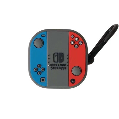 Ốp Silicon Bảo Vệ cho tai nghe Galaxy Buds 2/ Buds 2 Pro/ Buds Pro/ Buds Live/ Buds FE Hình Nintendo Switch Kèm Móc Treo_ Hàng Chính Hãng