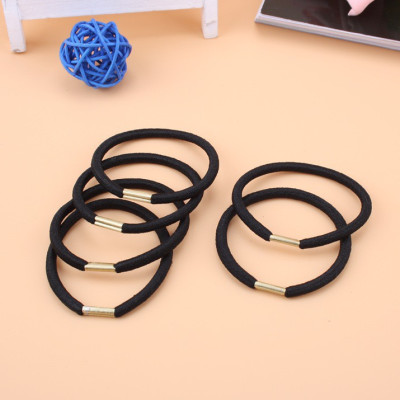 Combo 5 Dây Buộc Tóc, Thun Cột Tóc Đen Trơn Đơn Giản Tinh Tế SC18