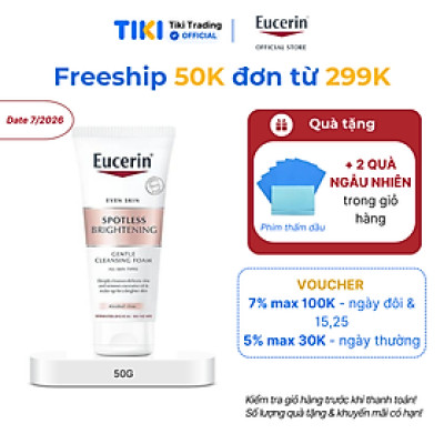 Sữa rửa mặt tạo bọt dưỡng sáng Eucerin Spotless Brightening Cleansing Foam 50g