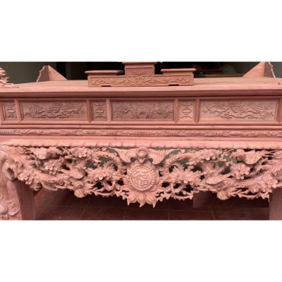 Sập Thờ Mai Điểu Gỗ Hương Đá