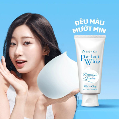 Sữa Rửa Mặt Tạo Bọt Senka Perfect White Clay 120g