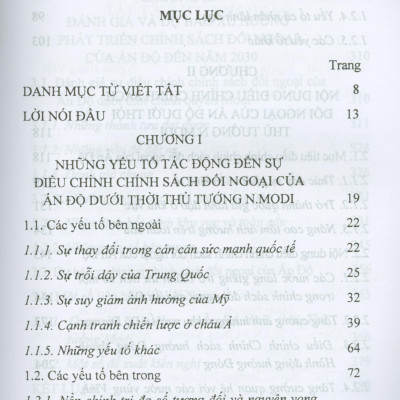Điều Chỉnh Chính Sách Đối Ngoại Của Ấn Độ Dưới Thời Thủ Tướng N.Modi