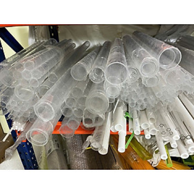 Ống nhựa Acrylic, ống cứng PMMA độ trong suốt cao (Nhiều cỡ)