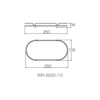 WR-6000-10 - Giá đựng mỹ phẩm - INOX SUS 304