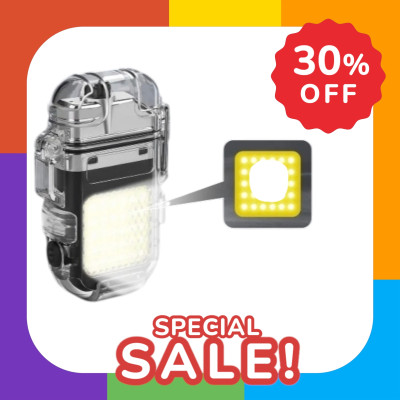 Bật Lửa Sạc Điện Cao Cấp 3 in 1. Kiêm Đèn Pin LED 3 Chế Độ, Móc Khoá Tiện Lợi,  Sạc Nhanh Type C, Chống Nước IPX6