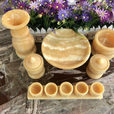 Bộ đồ thờ cúng đá ngọc hoàng long