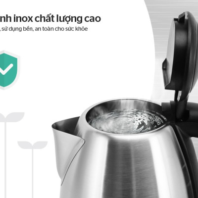 ẤM SIÊU TỐC INOX 1.8 L SUNHOUSE SHD1182 - HÀNG CHÍNH HÃNG